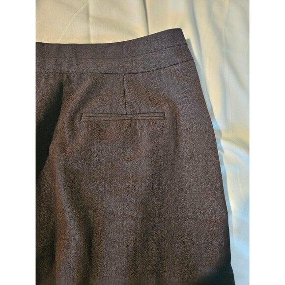 ADRIENNE VITTADINI Dark Gray Overlap Skirt Classic Career Women Sz 4 - Picture 7 of 12